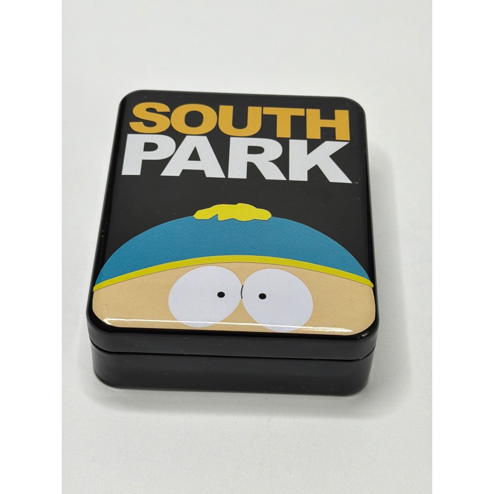 South Park Eric Cartman Small Metal Storage Tin Black Rectangular Collectible